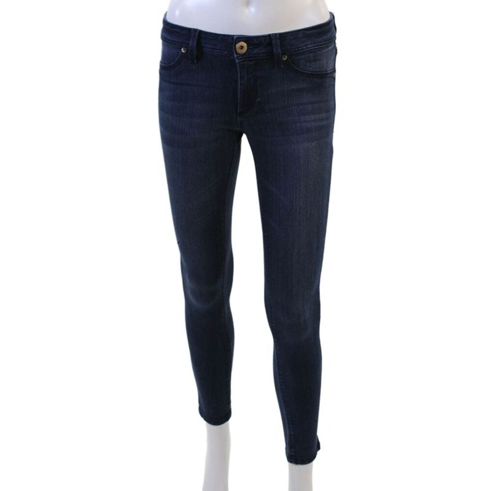 DL 1961 Women Dark Blue Mid-Rise Skinny Ankle Jeans Size 24